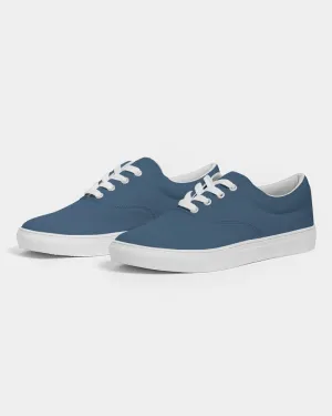 Medium Dark Blue Women's Canvas Sneakers | Women's | Medium Dark Pastel Blue | C60M30Y0K60