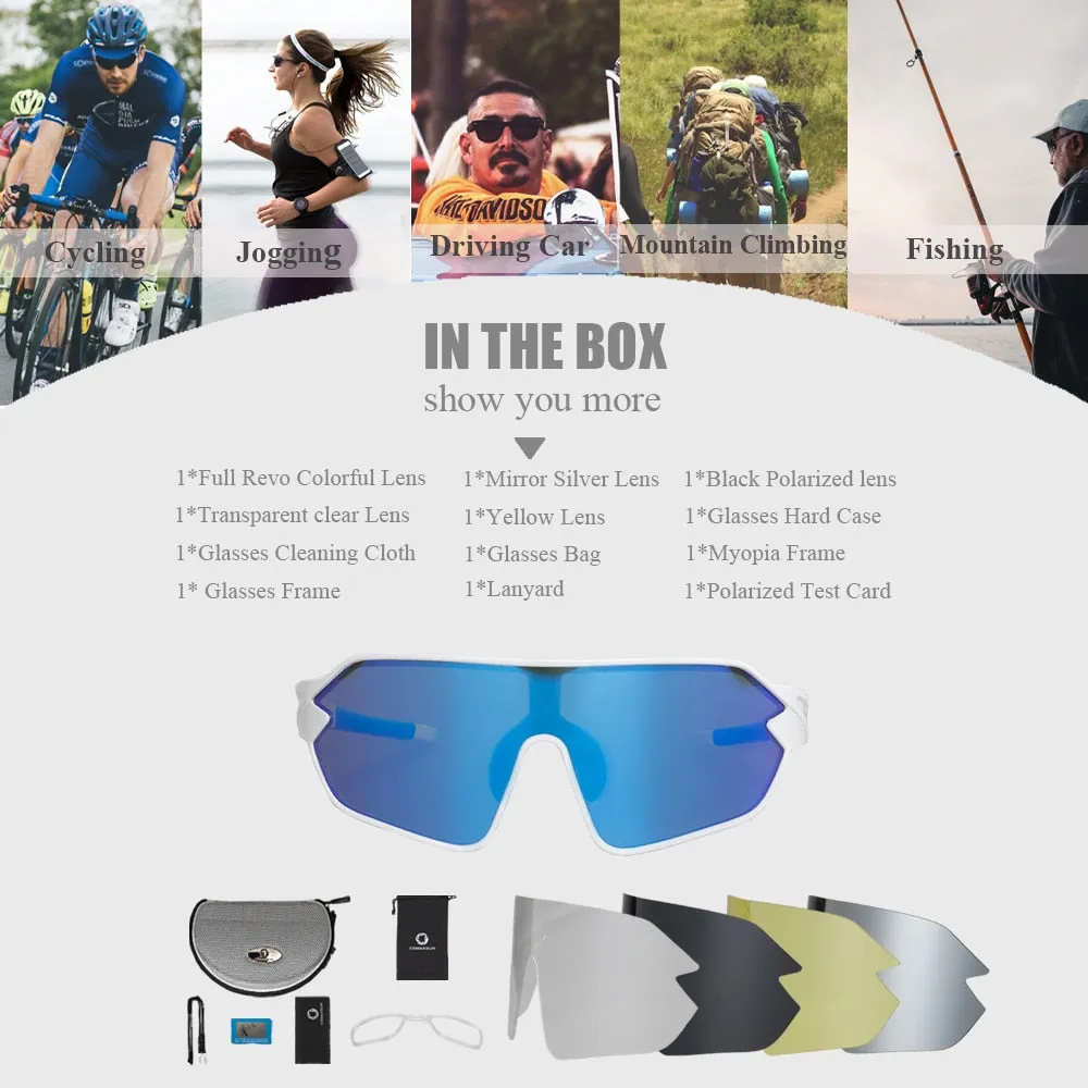 Men and Women Polarized UV400 Outdoor Sports Cycling Sunglasses