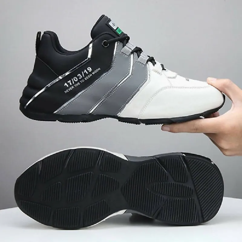 Men Waterproof Leather Soft Sole Shoes Lightweight Travel Casual Breathable Footwear, Size: 40 (Black)