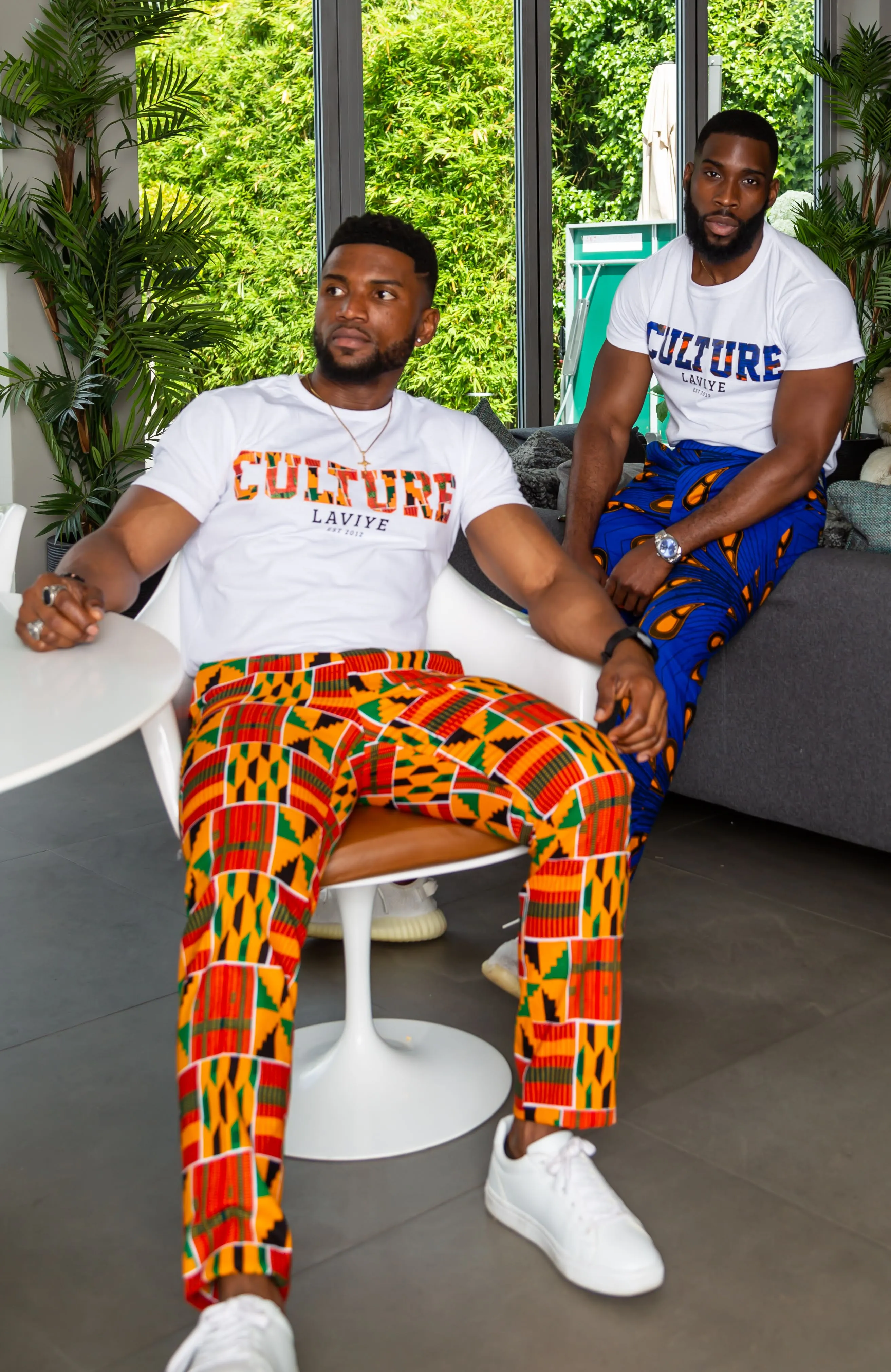 Men's African Print Culture Slogan T-shirt Unisex | ENUGU