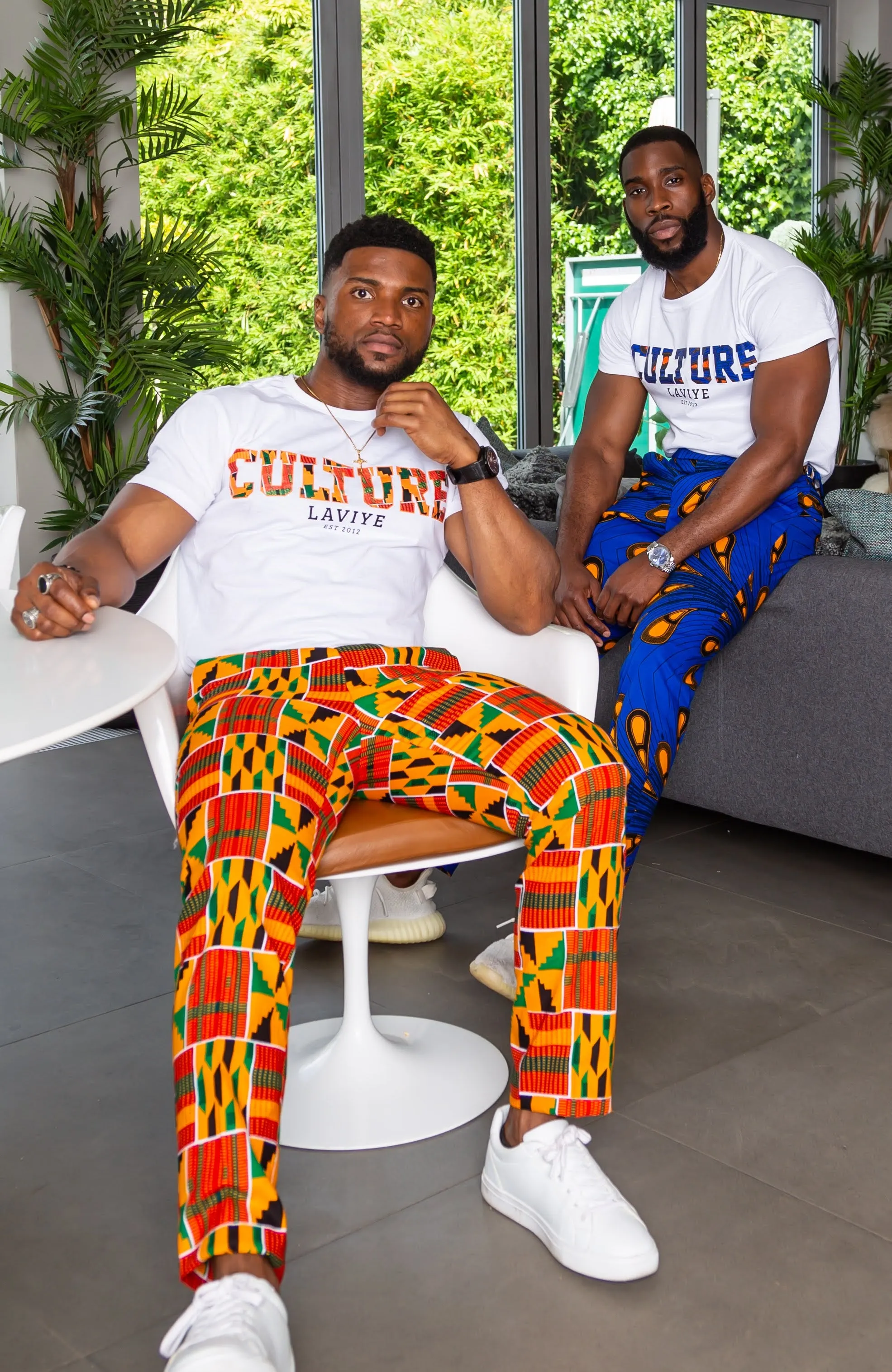 Men's African Print Culture Slogan T-shirt Unisex | ENUGU