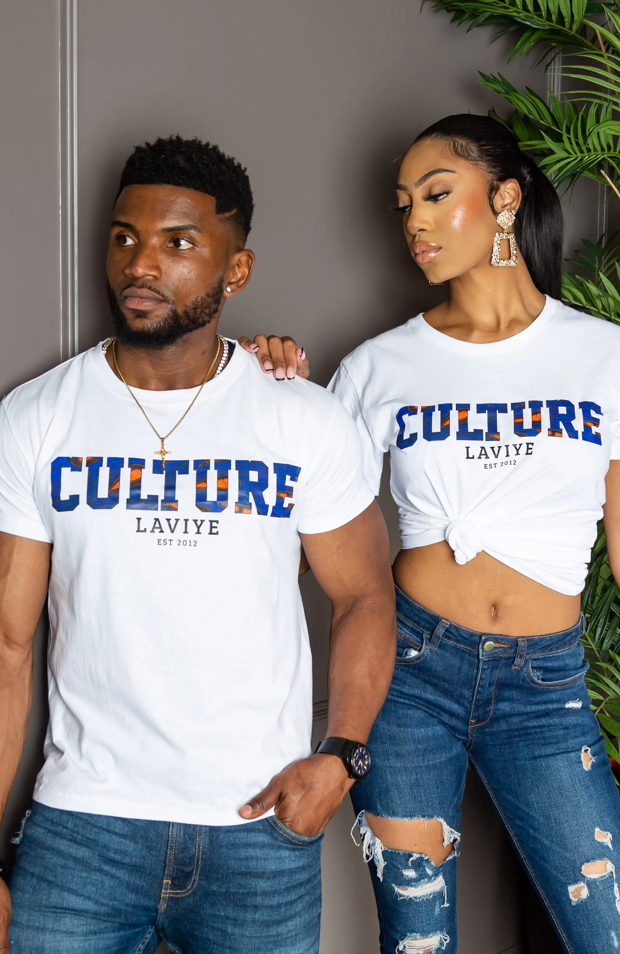 Men's African Print Culture Slogan T-shirt Unisex | ENUGU