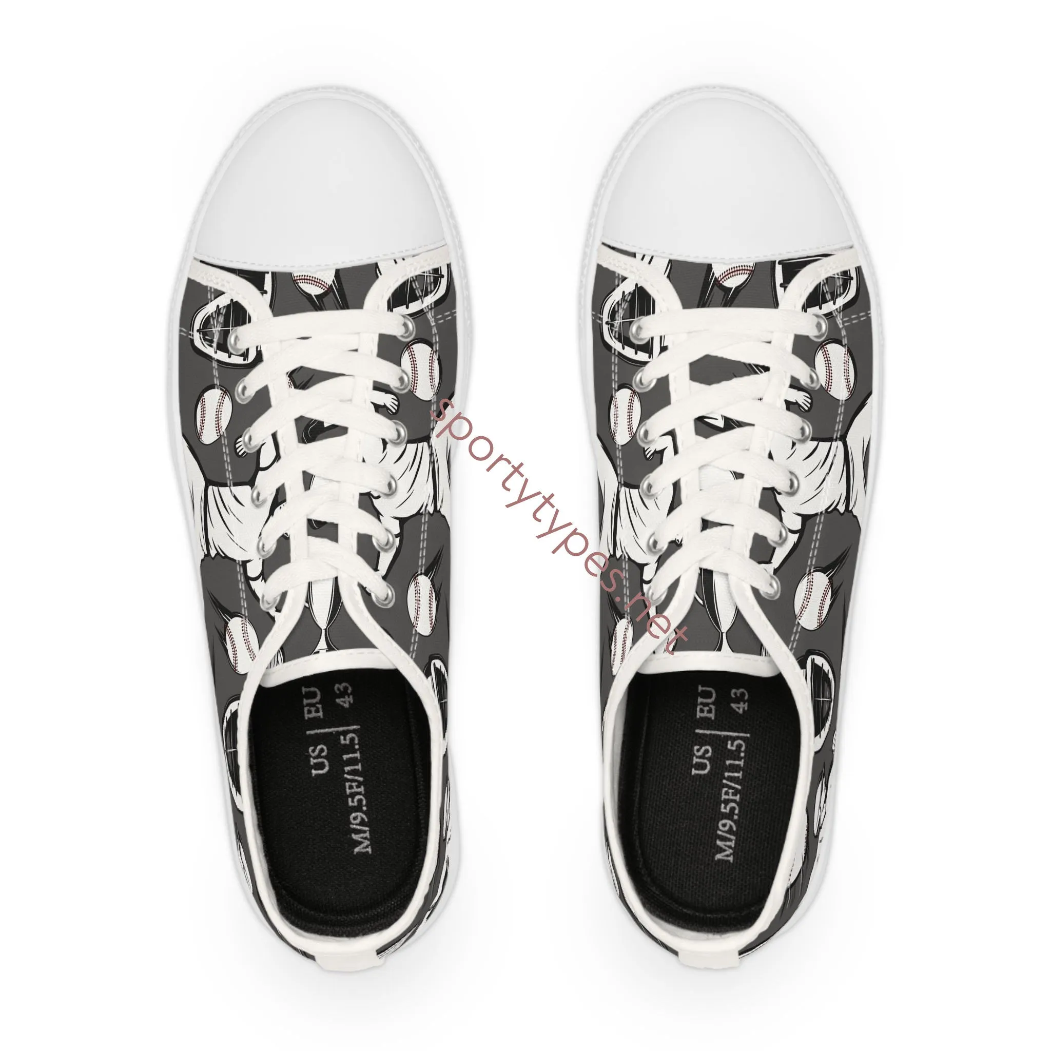 Men's Baseball Canvas Low Top Sneakers