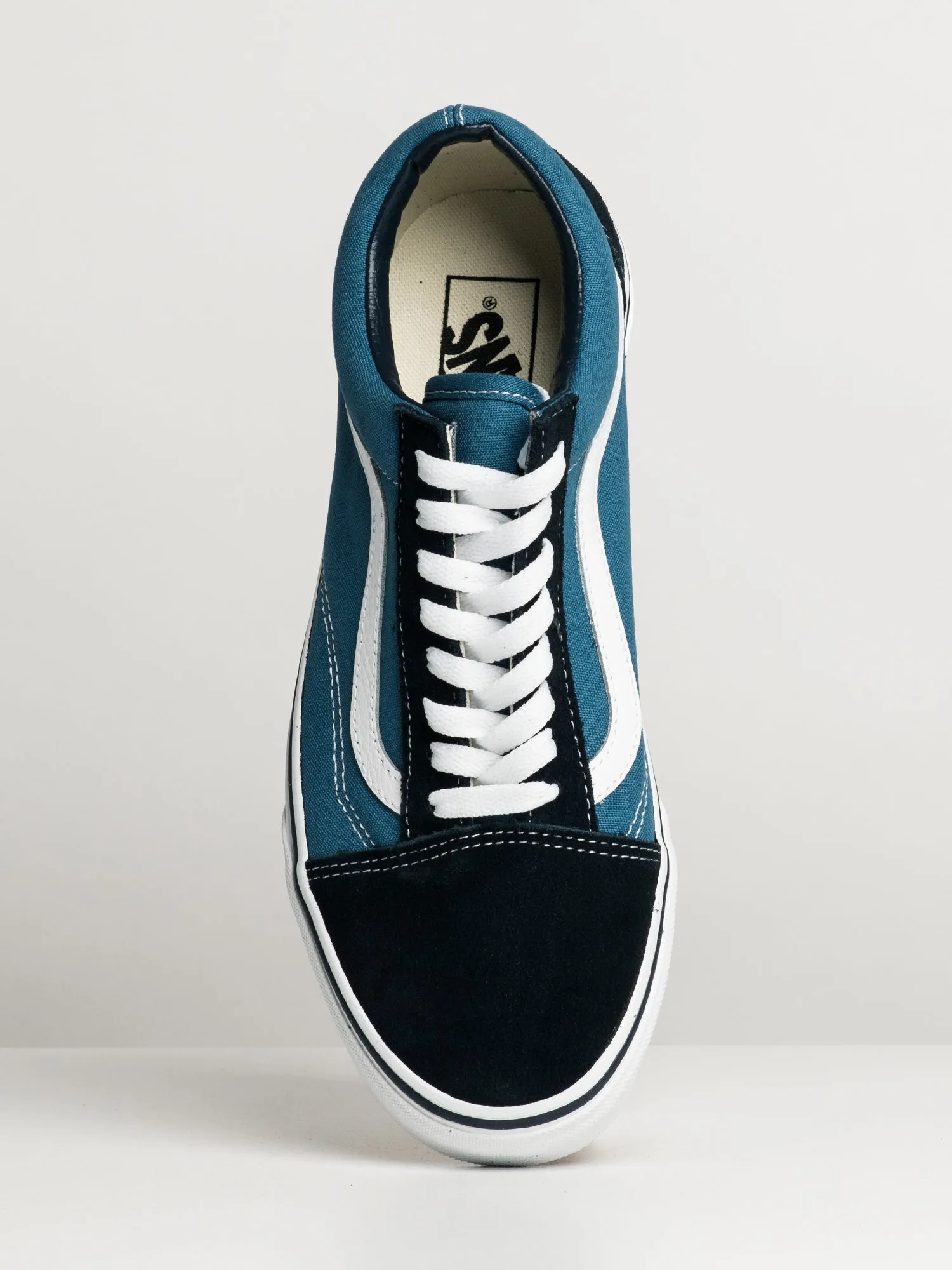 MENS VANS OLD SKOOL NAVY CANVAS SHOES - CLEARANCE