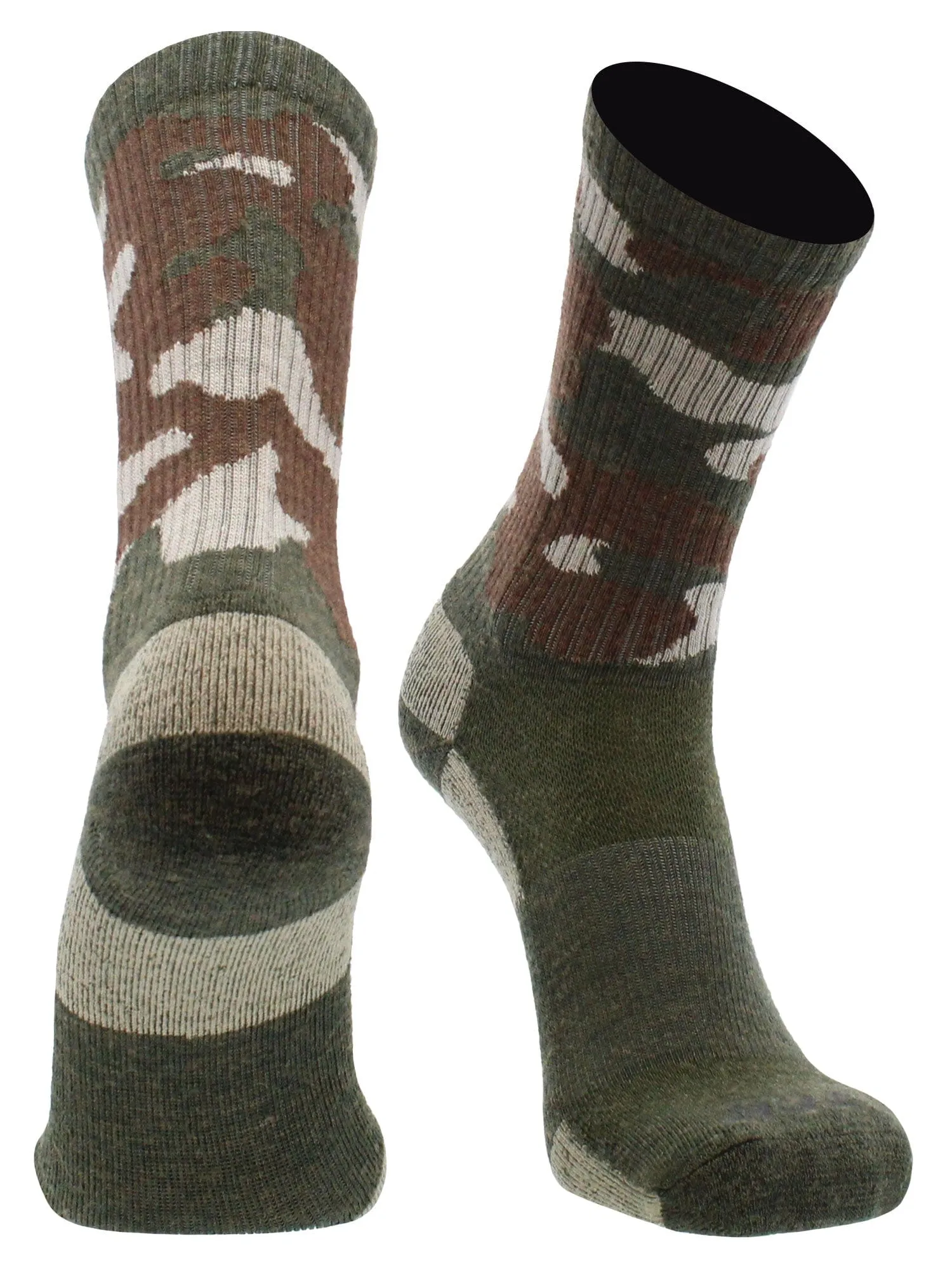 Merino Wool Hiking Socks For Men & Women - Camo