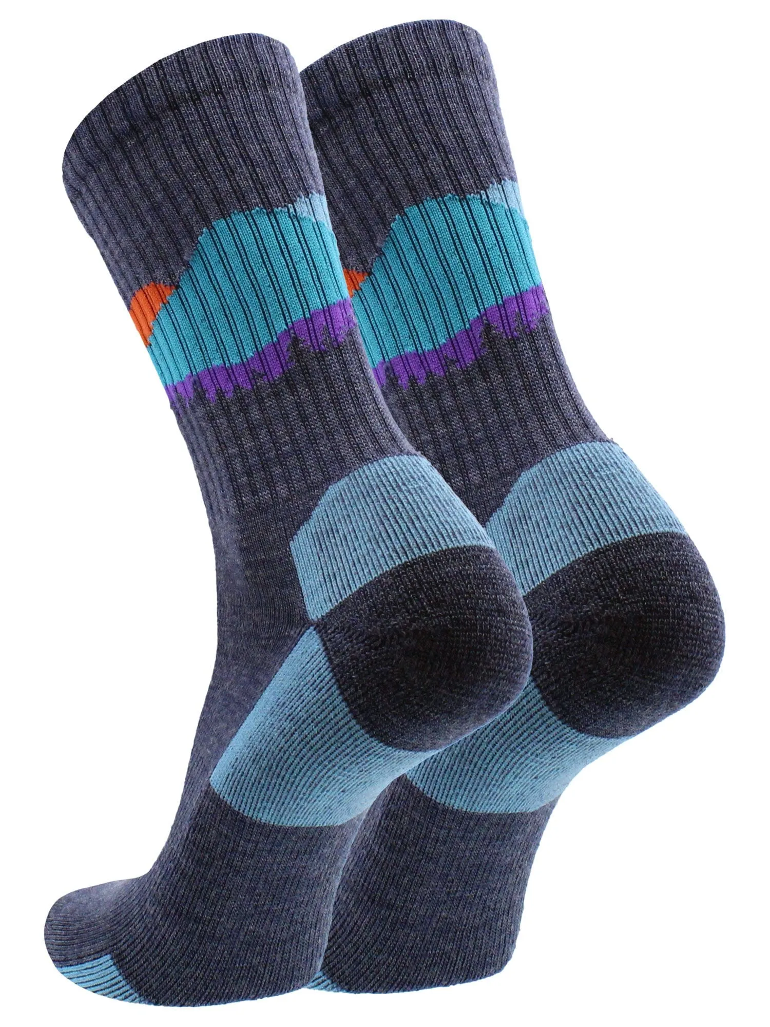 Merino Wool Hiking Socks For Men & Women - Sunset