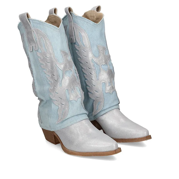 METISSE TB679 BLUE BOOTS