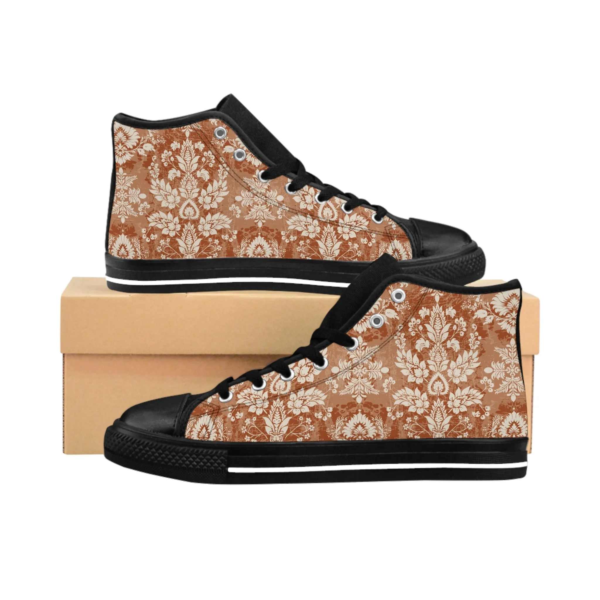 Motif Pattern Women's Classic Sneakers