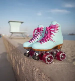 Moxi Beach Bunny Sky Blue Roller Skates