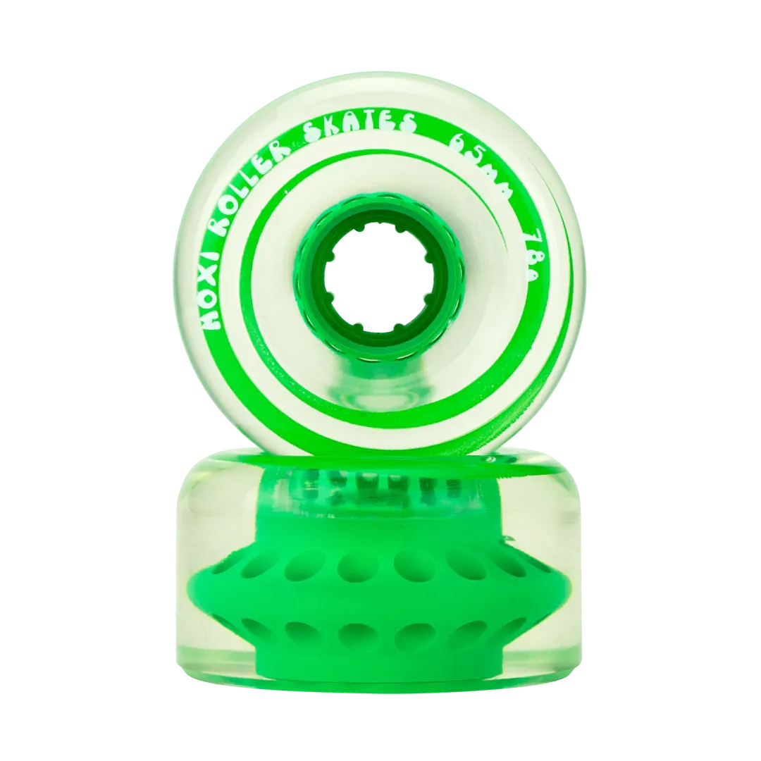 Moxi Gummy 78a 65mm Green Apple (Set of 8) Roller Skate Wheels