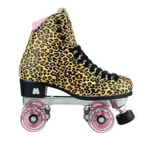 Moxi Jungle Quad Roller Skate Medium - Leopard/Pink