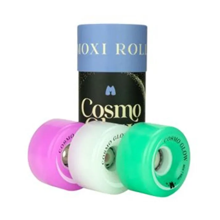 Moxi Light Up Cosmo Glow Galaxy Green Wheels 80A - 4 Pack