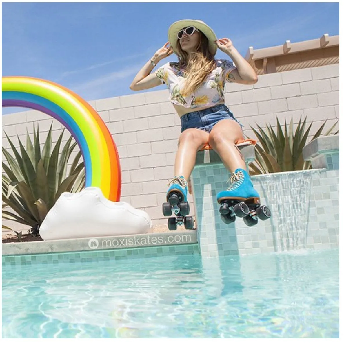 Moxi Lolly Pool Blue Roller Skates