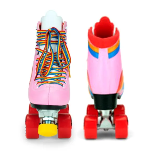 Moxi Rainbow Rider Pink Heart Roller Skates