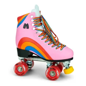 Moxi Rainbow Rider Pink Heart Roller Skates