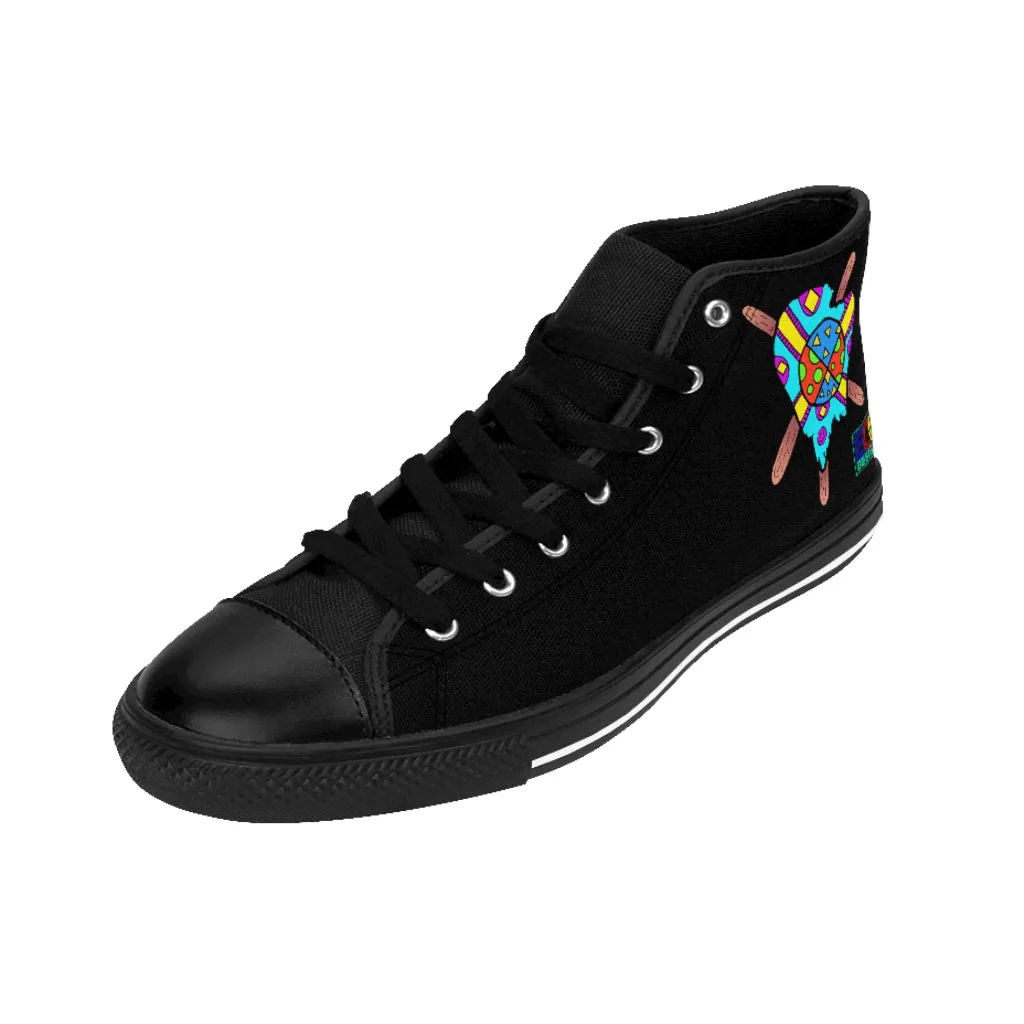 Multicolored Melted Popsicle Men's High-top Sneakers