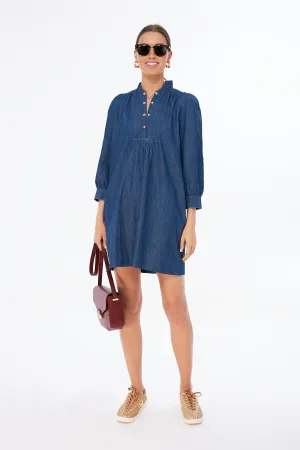 Navy Chambray Claiborne Dress