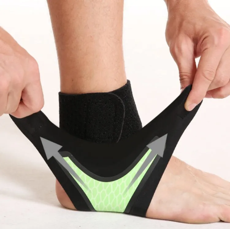 Neoprene Sports Ankle Support Ankle Compression Fixed Support Protective Strap, Specification: Left Foot (Black)