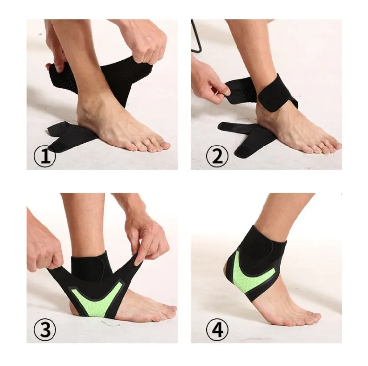 Neoprene Sports Ankle Support Ankle Compression Fixed Support Protective Strap, Specification: Left Foot (Black)