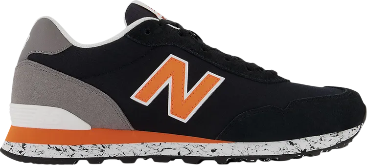 New Balance 515v3 'Black Vibrant Orange' sneakers, black