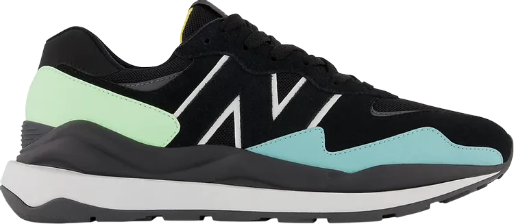 New Balance 57/40 'Black Vibrant Spring Glow' sneakers, black