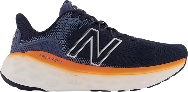 New Balance Fresh Foam More v3 'Eclipse Vibrant Orange' sneakers, blue