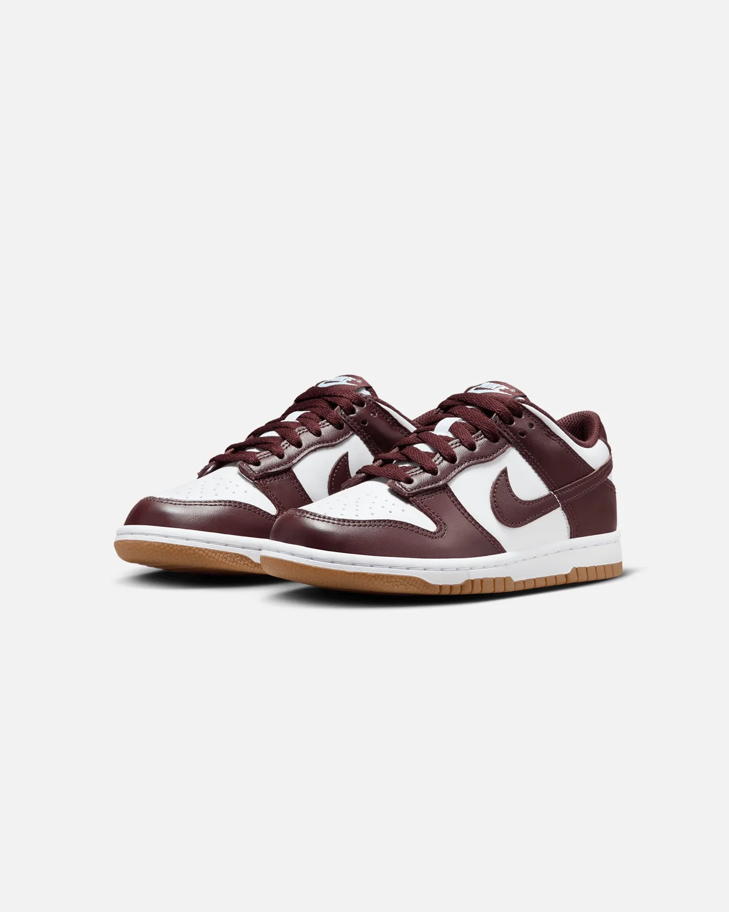 Nike Kids' Dunk Low (GS) White/Burgundy