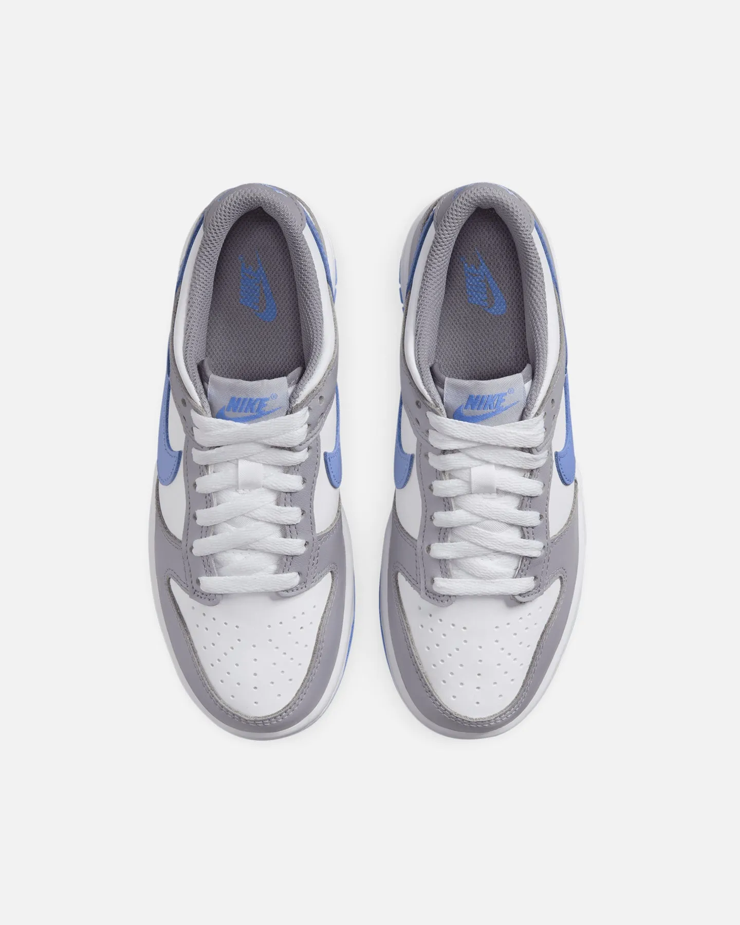 Nike Kids' Dunk Low (GS) White/Royal Pulse-Cement Grey