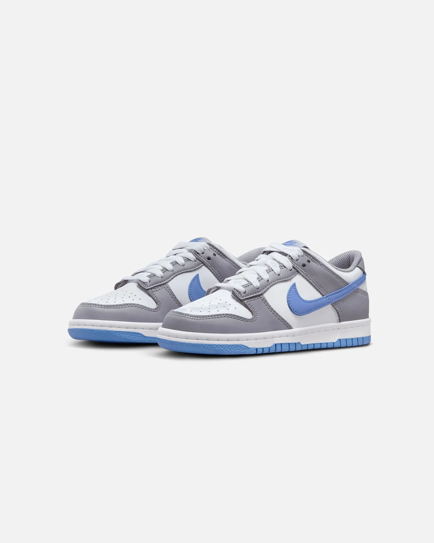 Nike Kids' Dunk Low (GS) White/Royal Pulse-Cement Grey