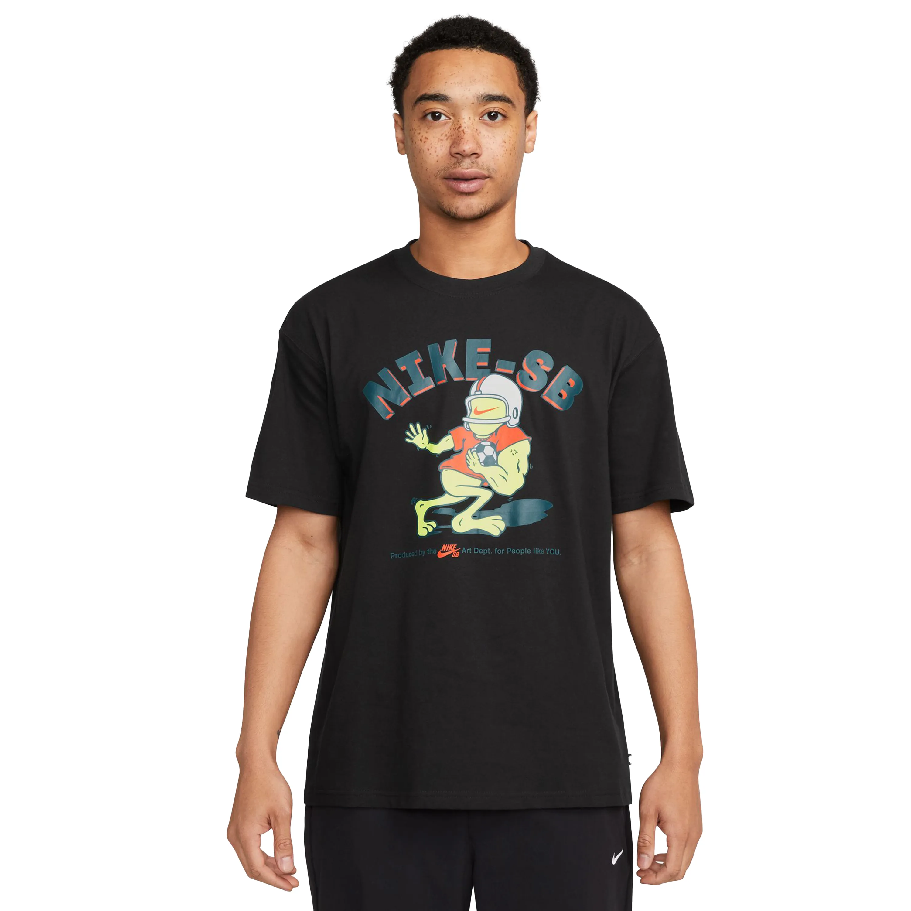 NIKE SB 'SPORTS GUY' SKATE TEE BLACK