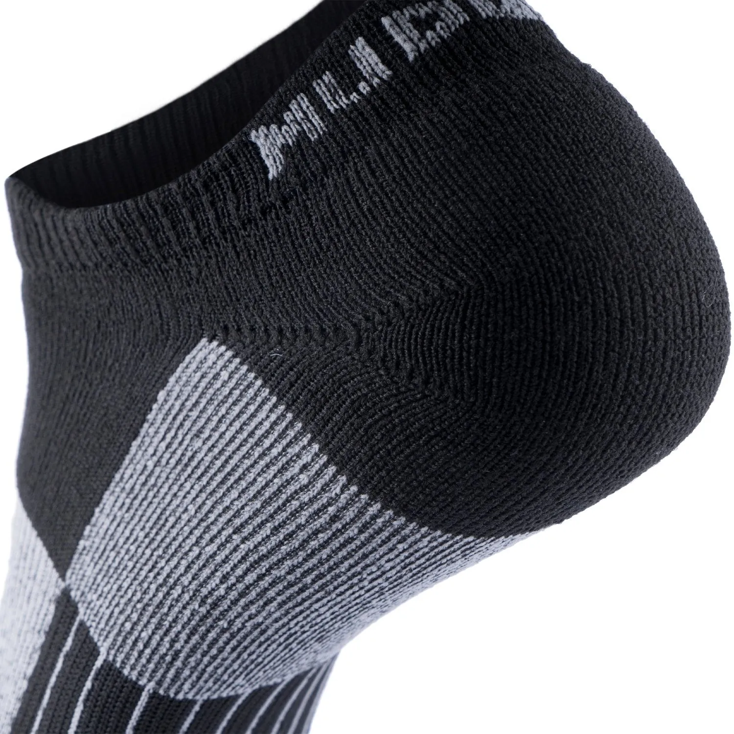 No-Show Running Socks - Black/Gray (2 Pair Pack)