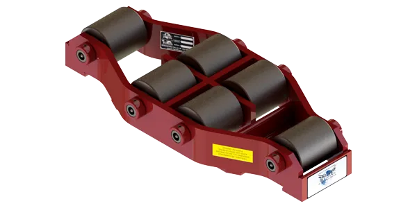 Non Tilt Rigid Utility Skate HUM-HD-50 | 25 Ton Capacity - Steel Rollers