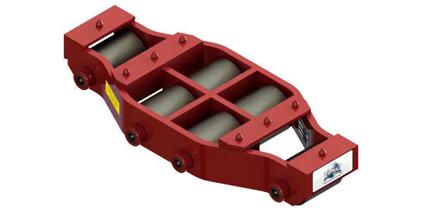 Non Tilt Rigid Utility Skate HUM-HD-50 | 25 Ton Capacity - Steel Rollers