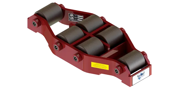 Non Tilt Swivel Utility Skate HUMS-HD-50 | 25 Ton Capacity - Steel Rollers