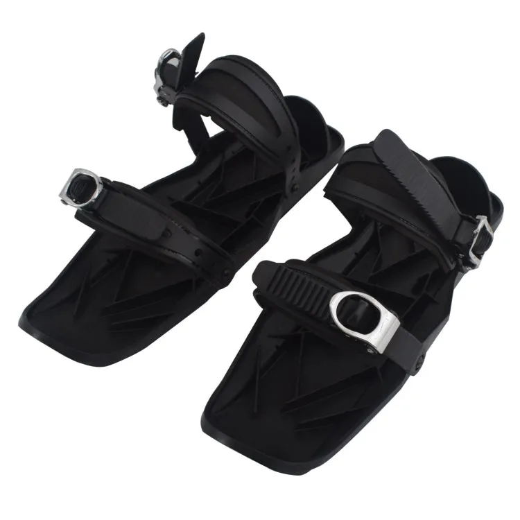 One Pair Outdoor Sports Mini Ski Shoes Ski Board, Size: One Size (Black)