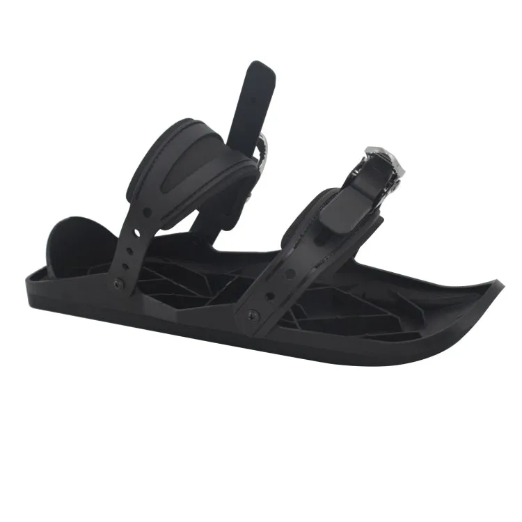 One Pair Outdoor Sports Mini Ski Shoes Ski Board, Size: One Size (Black)