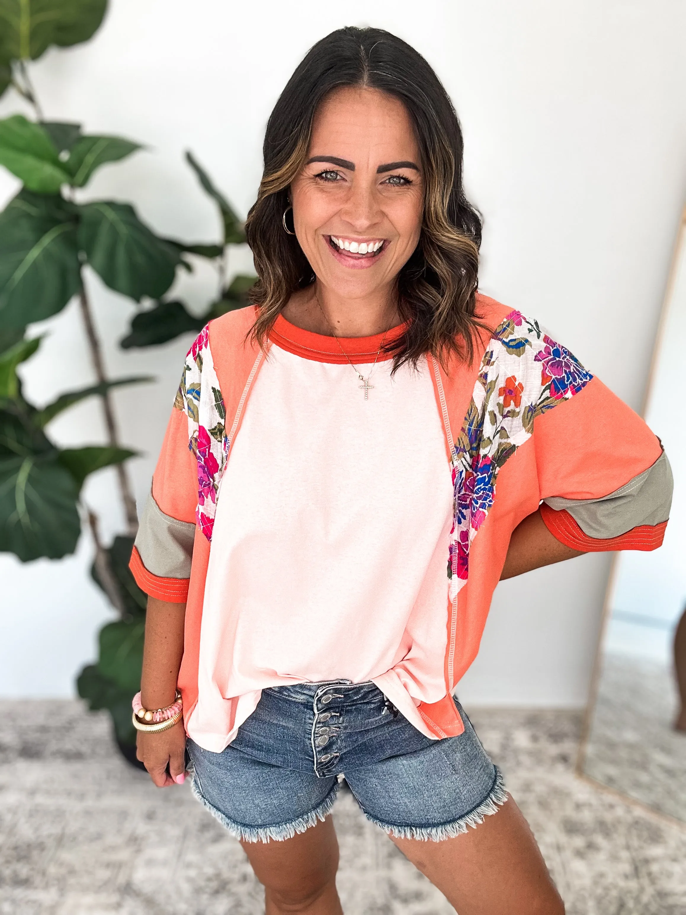 Orange Tropics Top