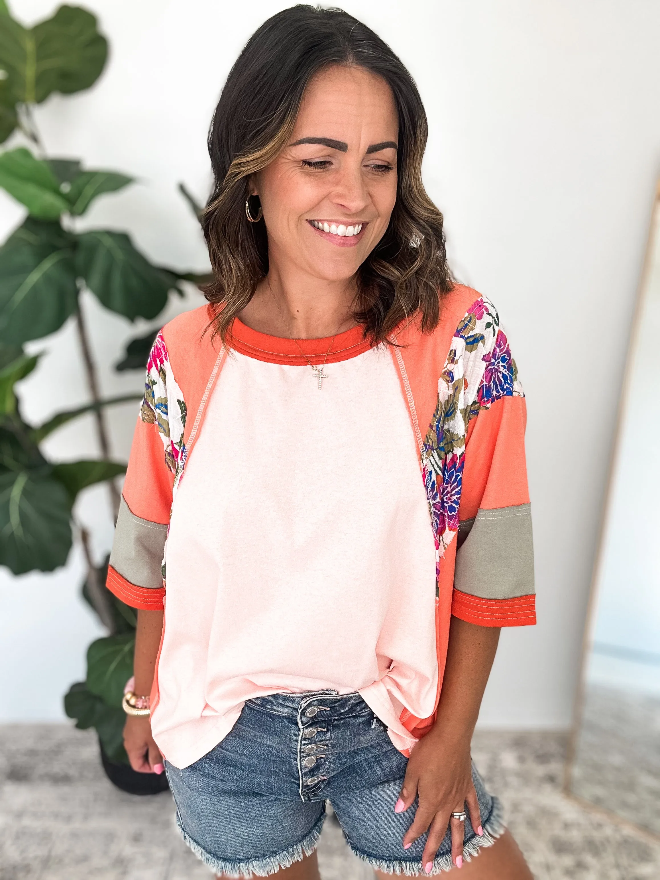 Orange Tropics Top