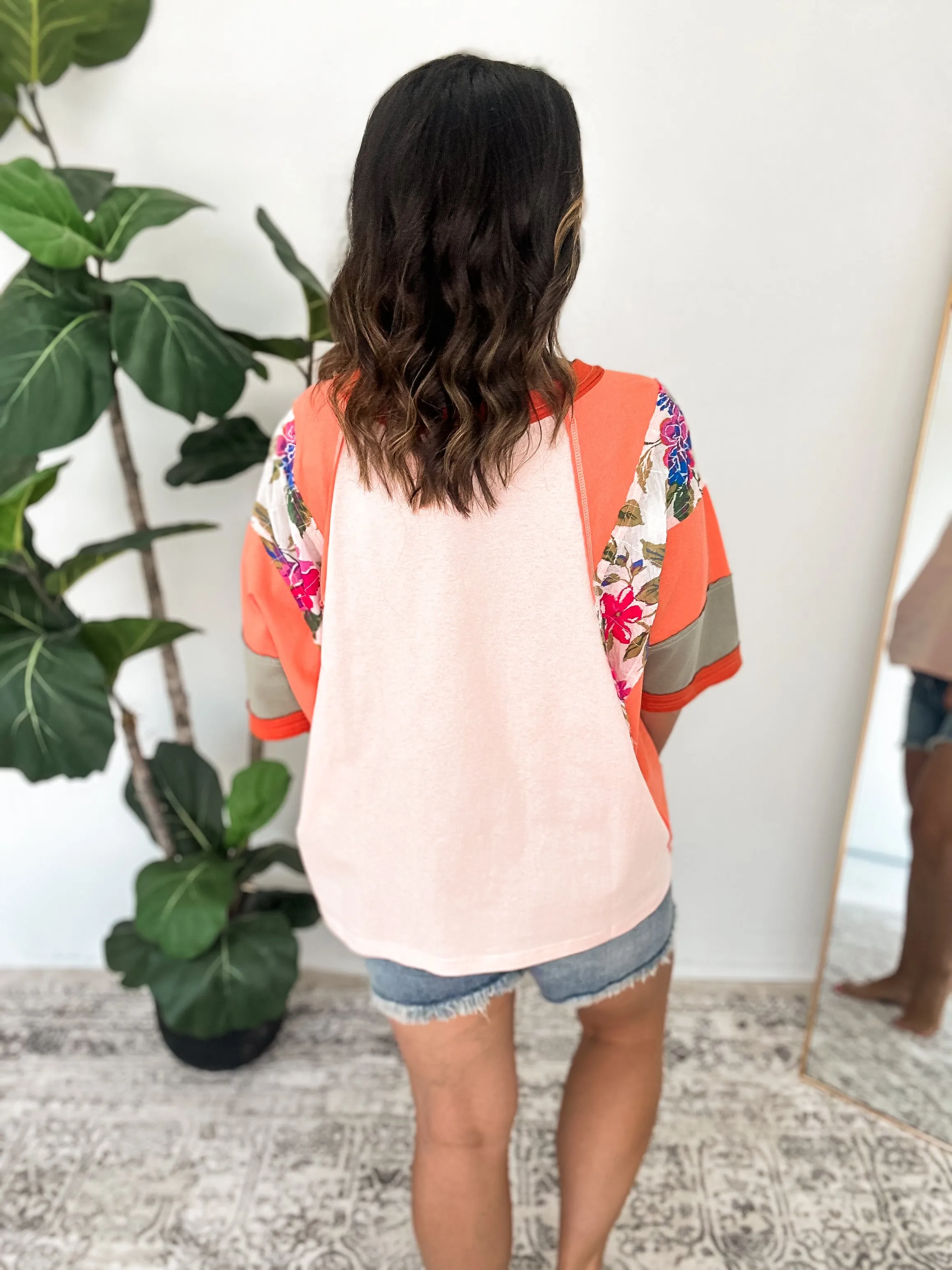 Orange Tropics Top