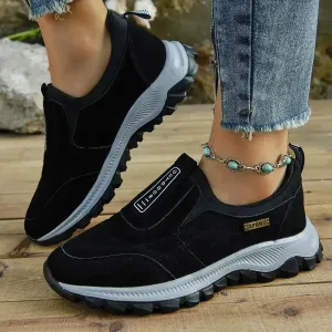 Outdoor Slip-on Sports Shoes Comfortable Walking Running Platform Sneakers for Women