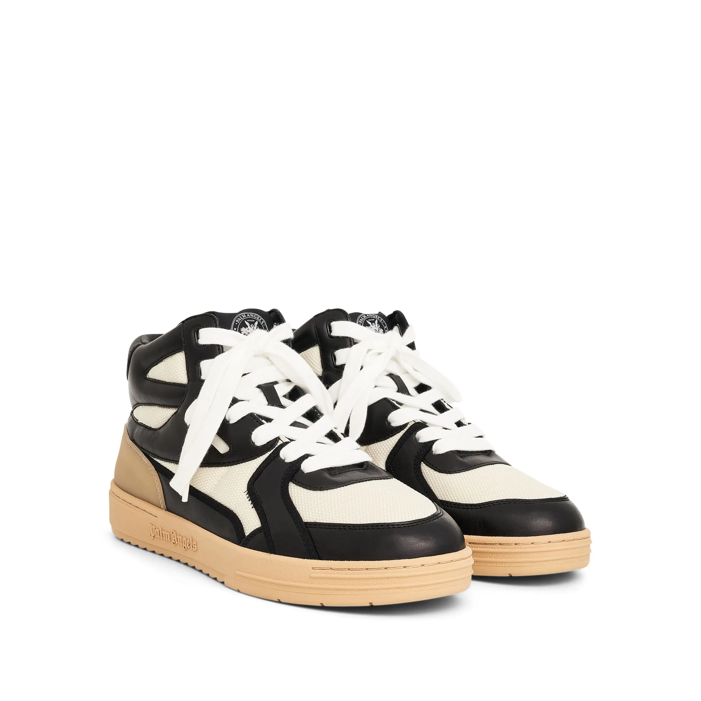 Palm University New York Mid-top Sneaker in White/Black