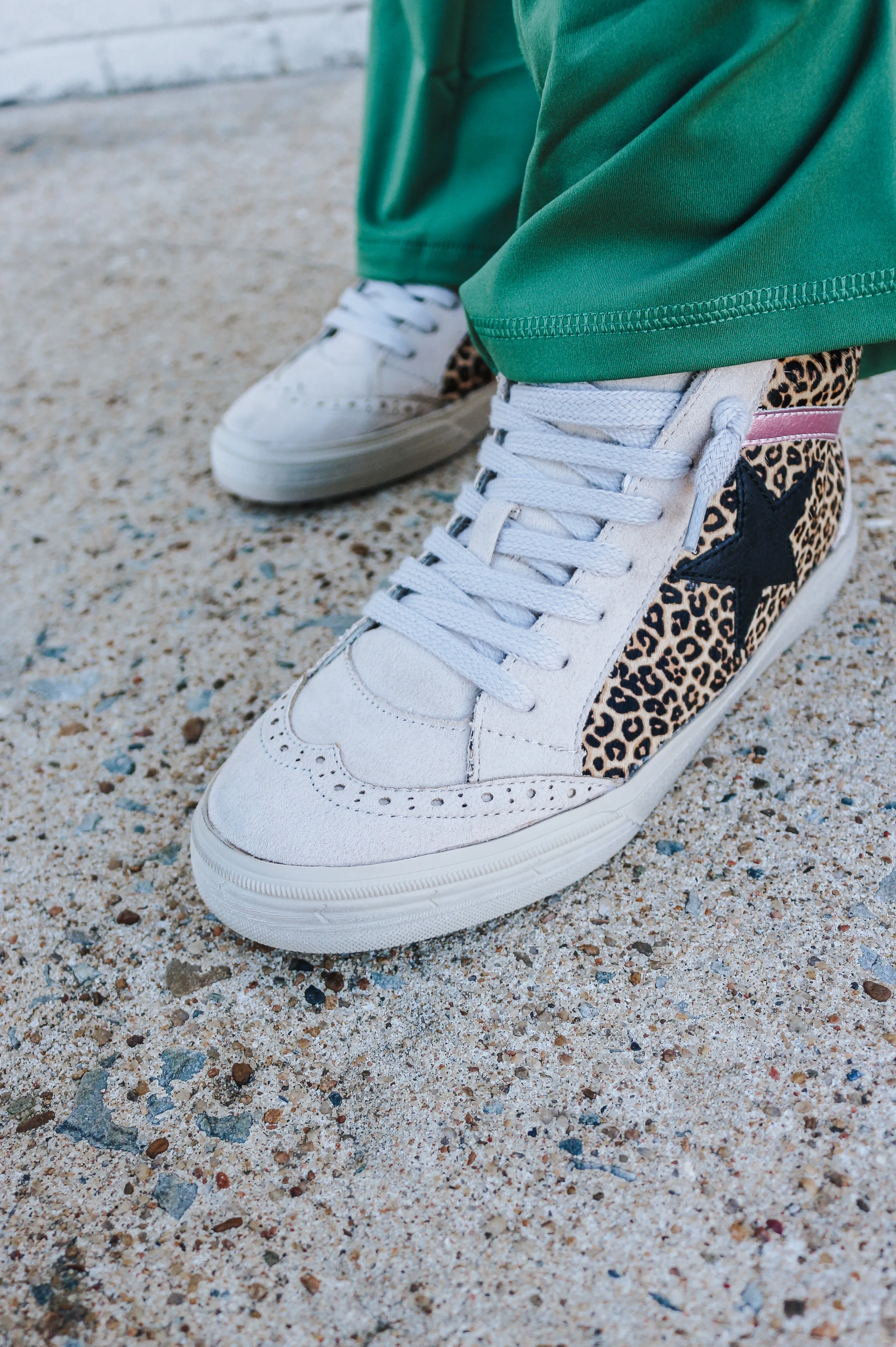 Paulina Leopard Star Sneakers