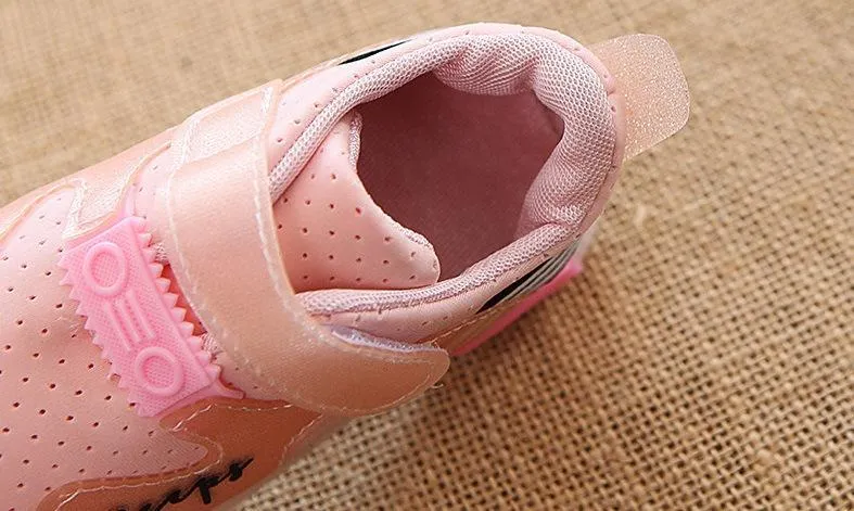 Pink LED Velcro Shoes