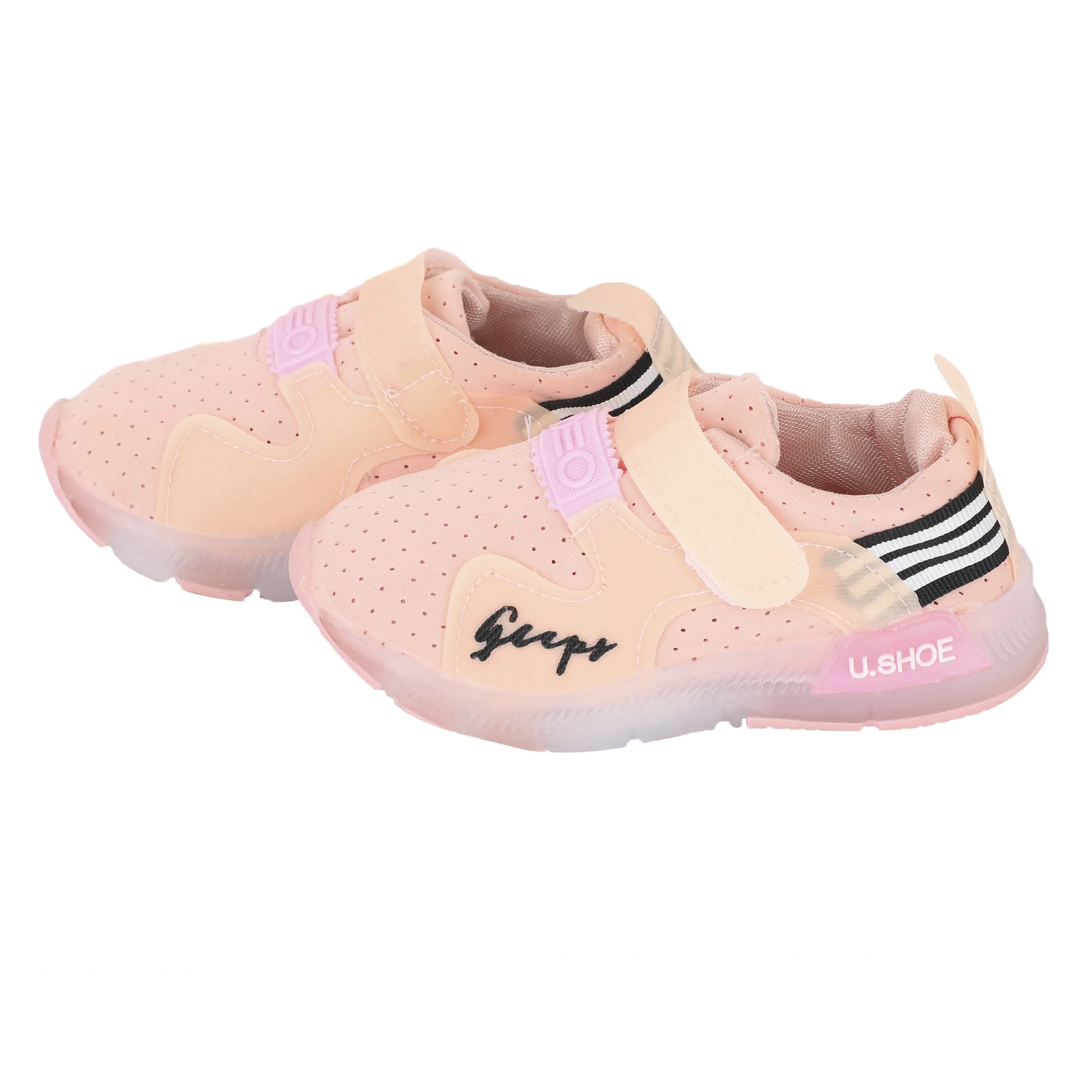 Pink LED Velcro Shoes