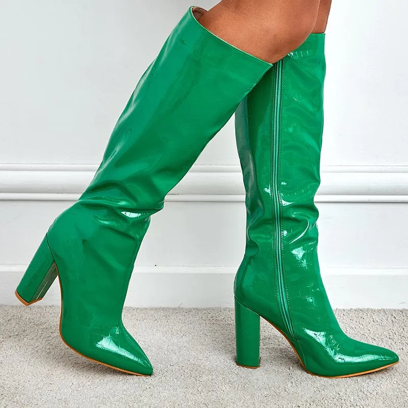 Pointed Heeled Boots