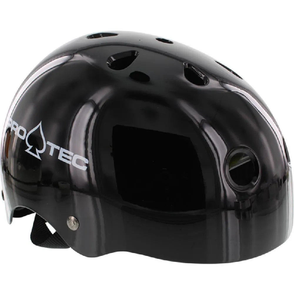 Pro-Tec Classic Gloss Black Skateboard Longboard Helmet