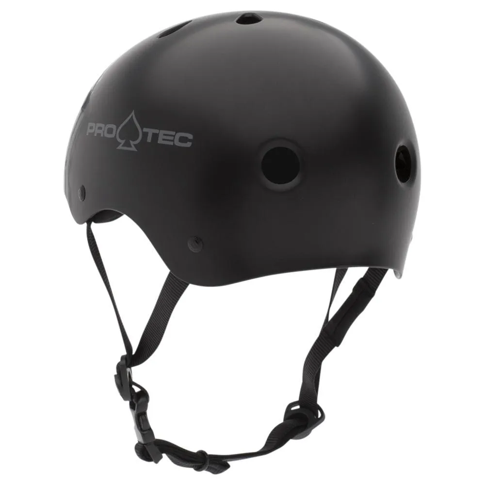 Pro-Tec Classic Matte Black Skateboard Longboard Helmet