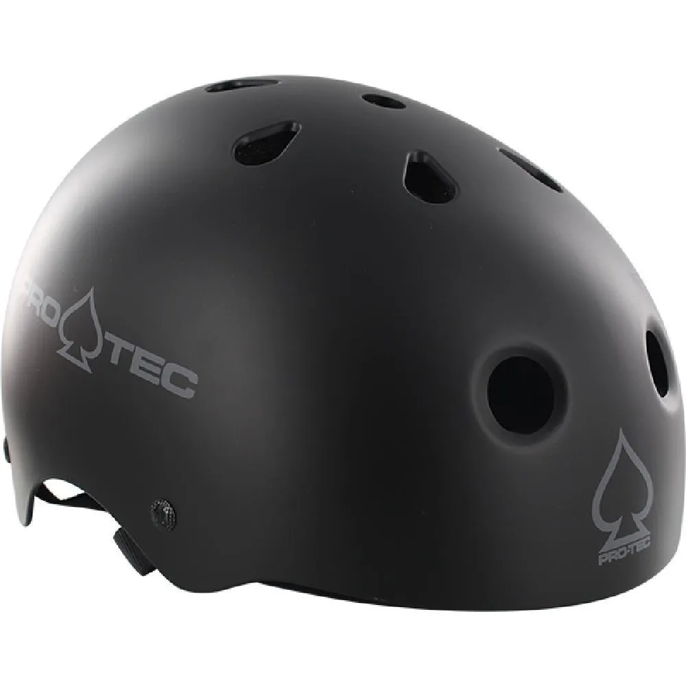 Pro-Tec Classic Matte Black Skateboard Longboard Helmet