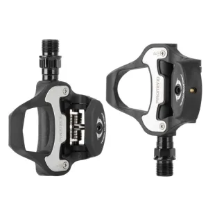 PROMEND PD-R95P 1pair Pedalway Road Bicycle Self-lock With Lock Film Nylon Lock Light Amount Foot Pedal(Black)