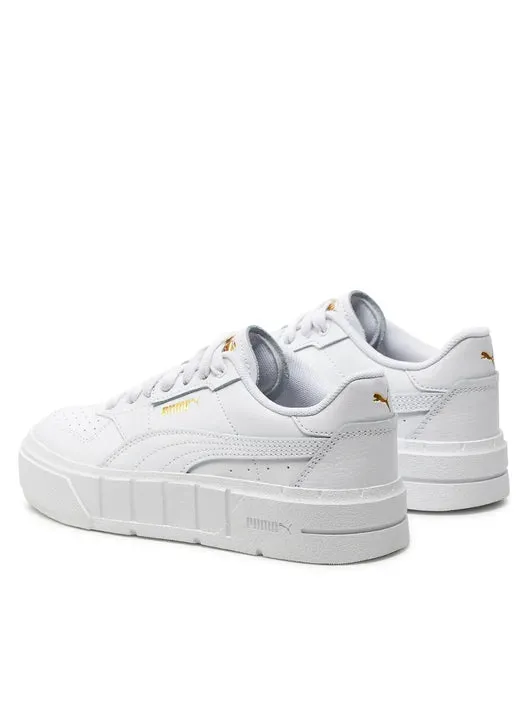 PUMA KID'S CALI COURT WHITE/GOLD SNEAKER SHOES